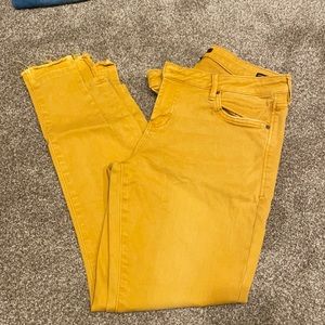 Women’s gold Dear John skinny jeans
